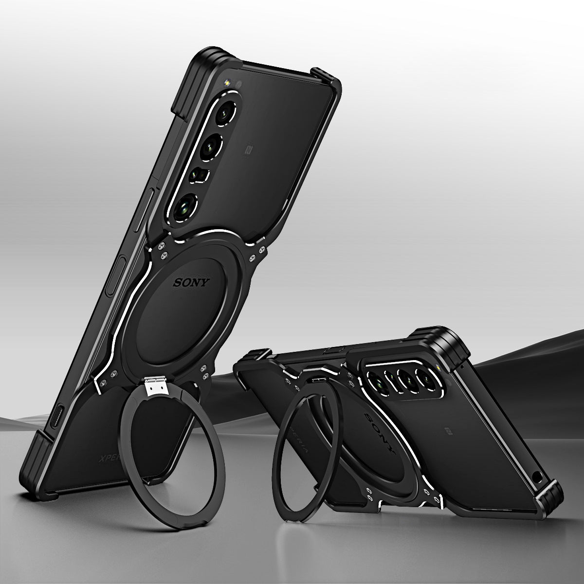 Metal Frame Anti-Fall Magnetic Holder Case