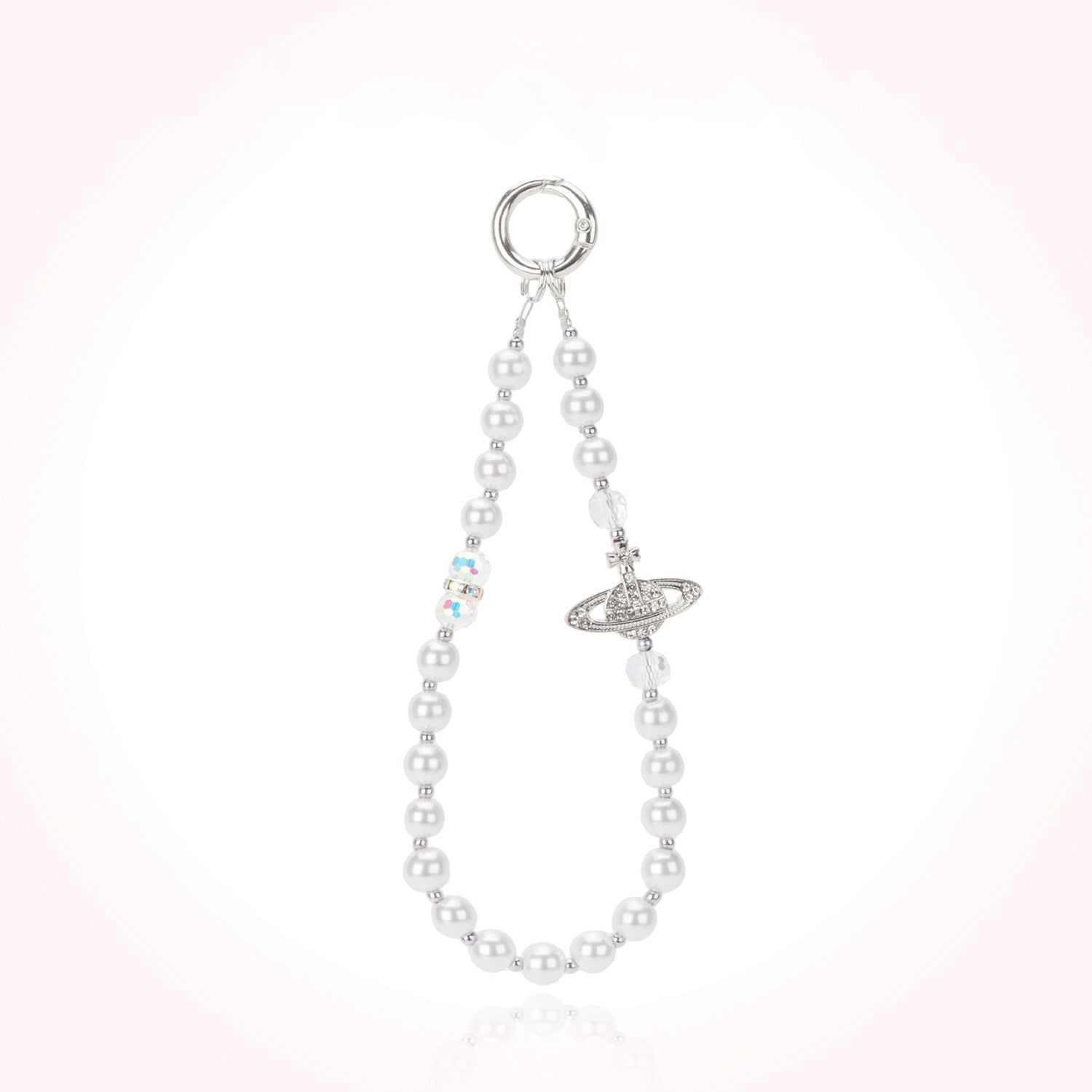 Pearl Saturn Pendant Rope Wristband