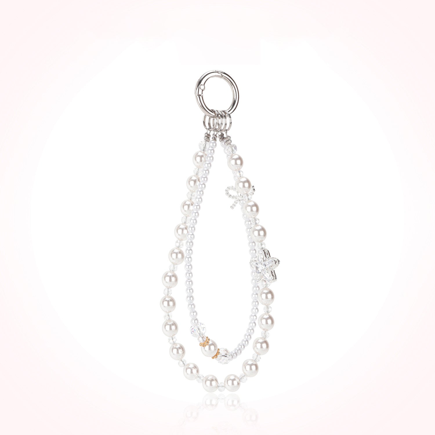 Pearl Double Pendant Rope Wristband