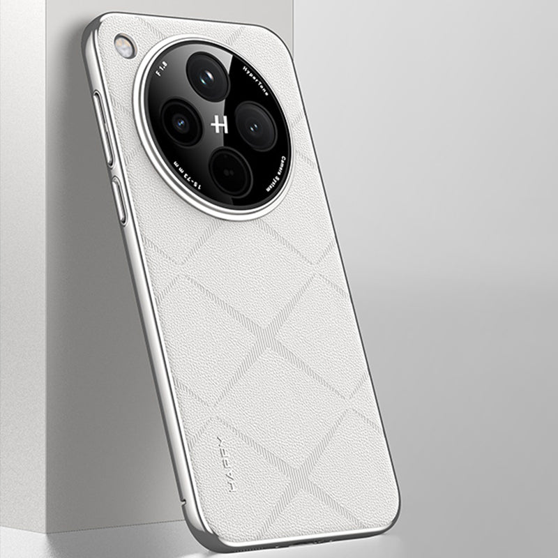 Electroplated Frame Business Leather Case