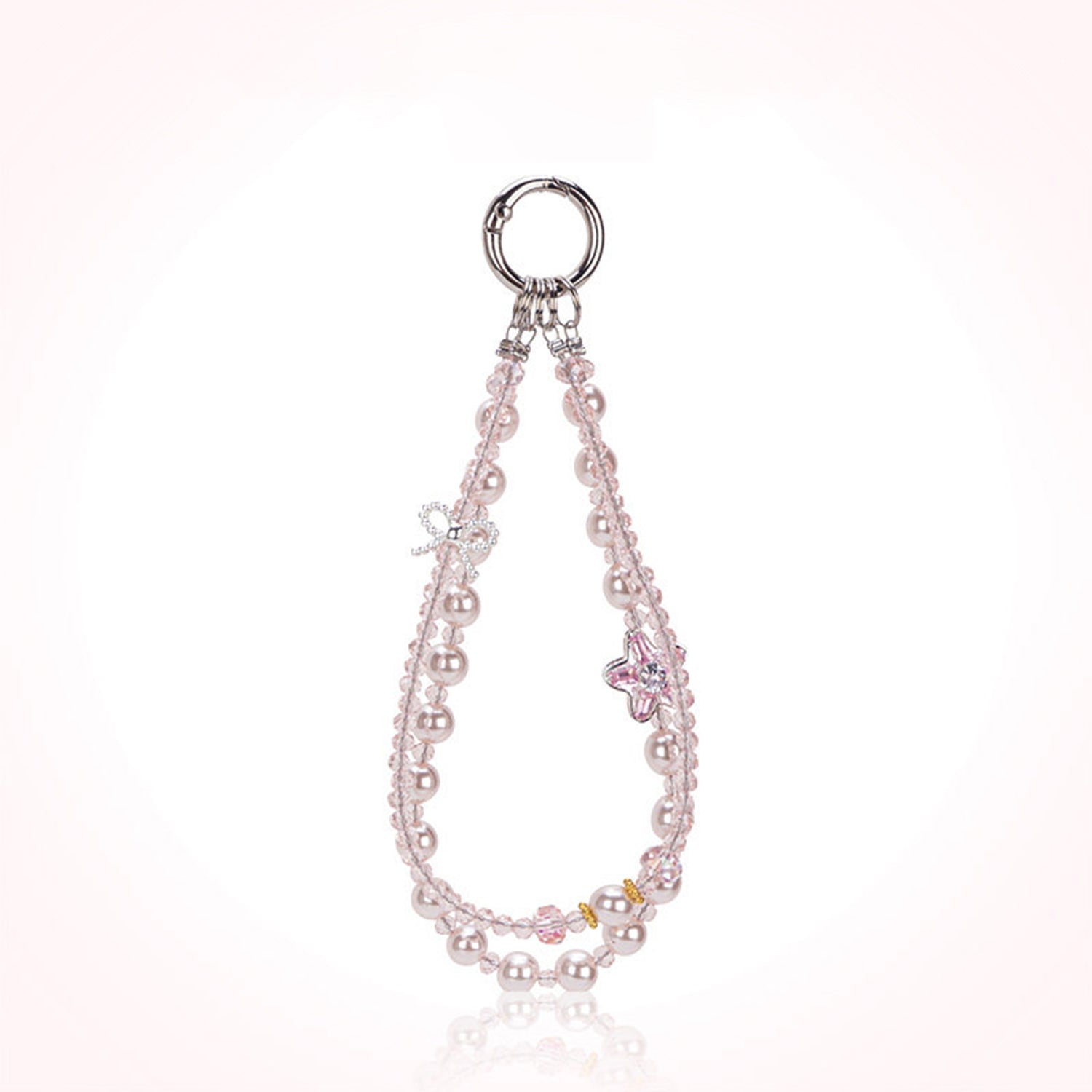 Pearl Double Pendant Rope Wristband