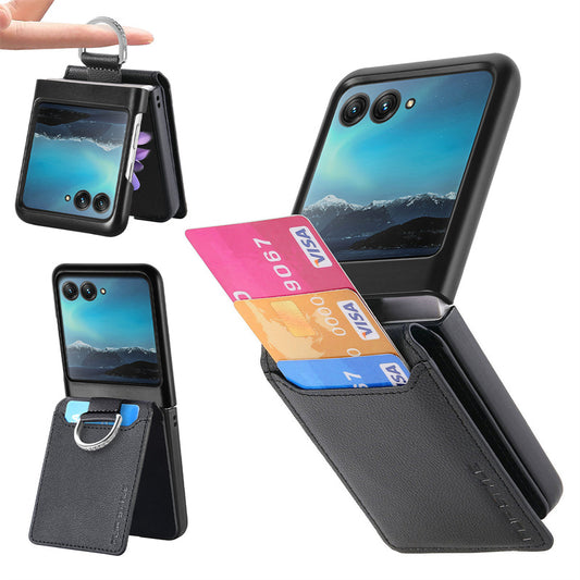 Motorola Series | Card Holder Folding Leather Case