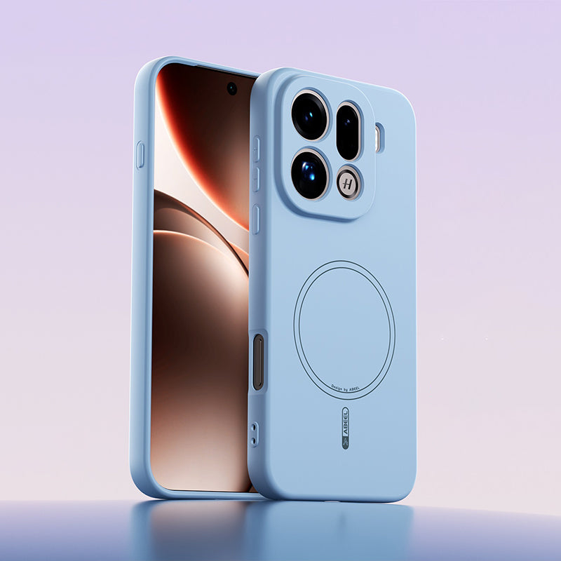 Solid Color Liquid Silicone Case with MagSafe