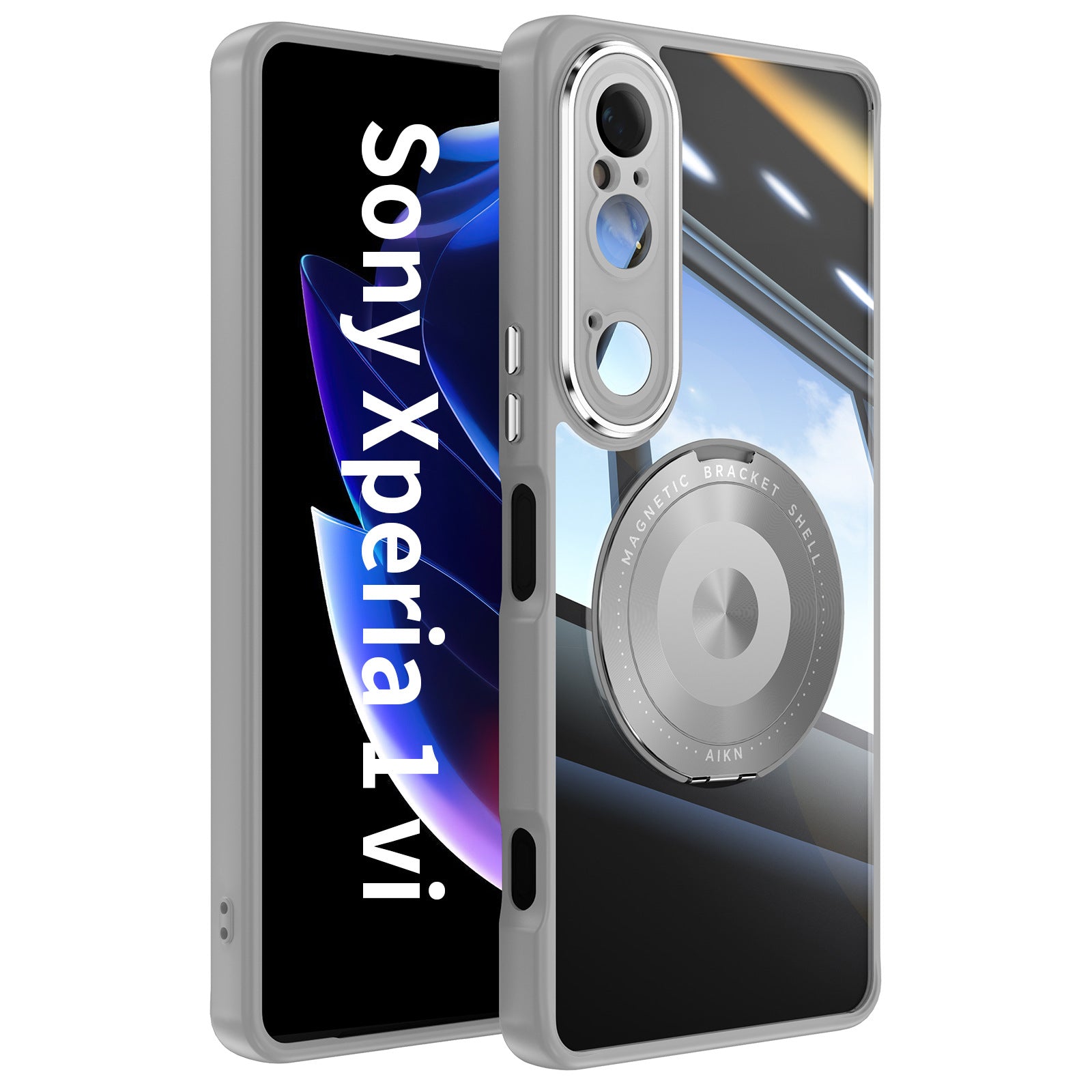 Swivel Stand Transparent Case