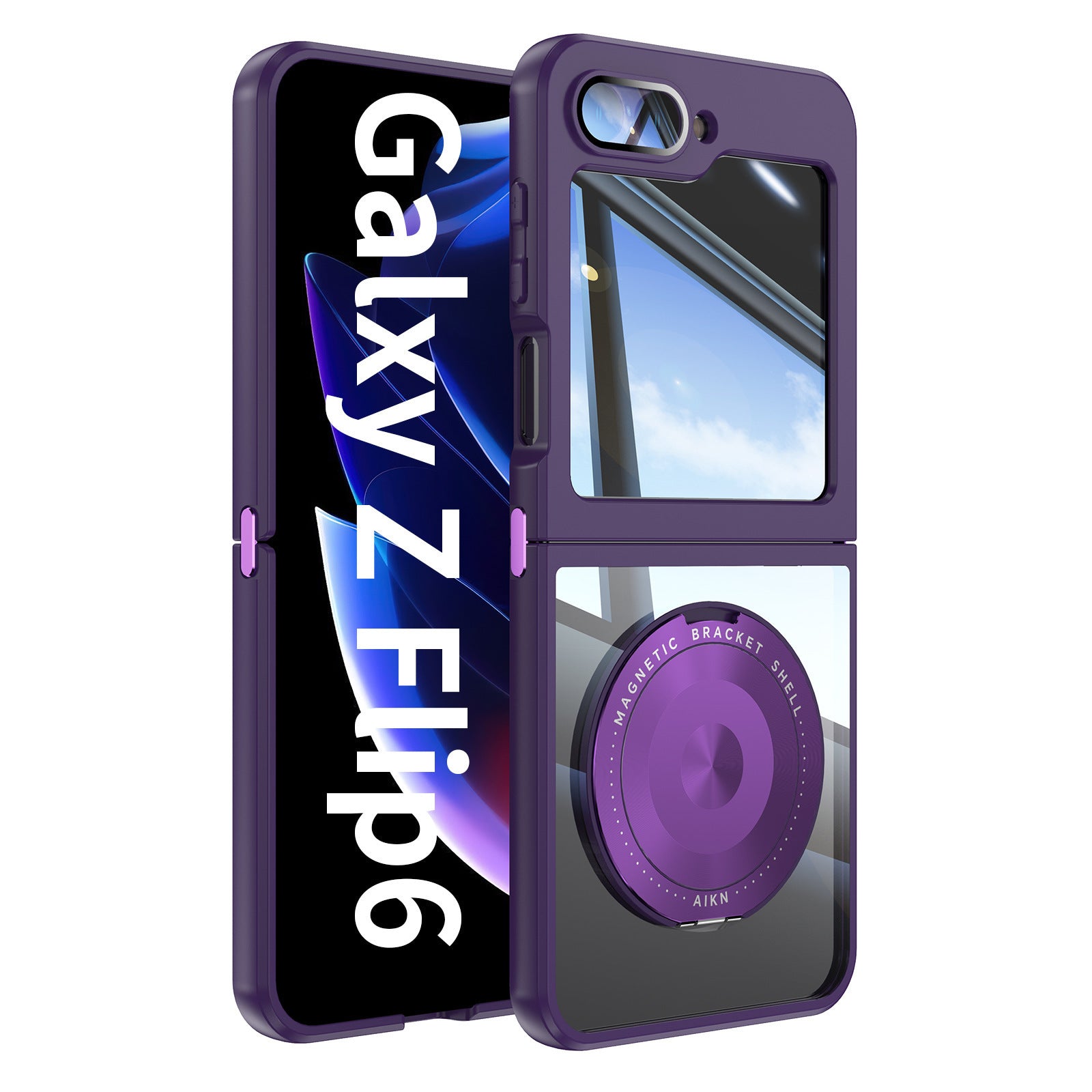 Swivel kickstand Transparent Case
