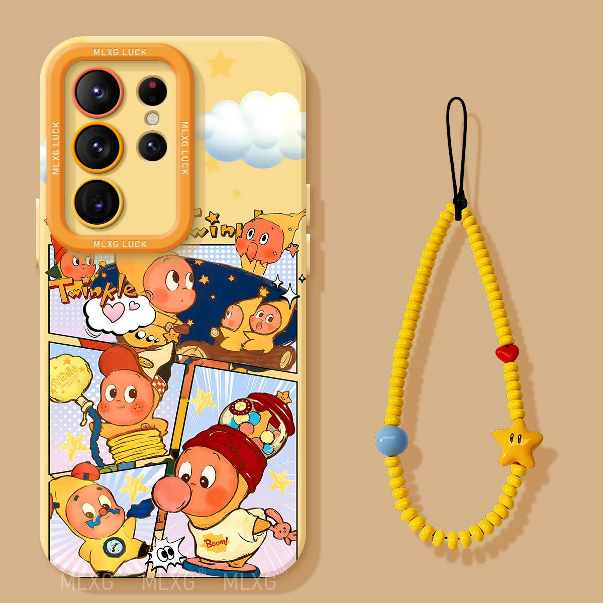 Twinkle Twinkle Liquid Silicone Lanyard Case