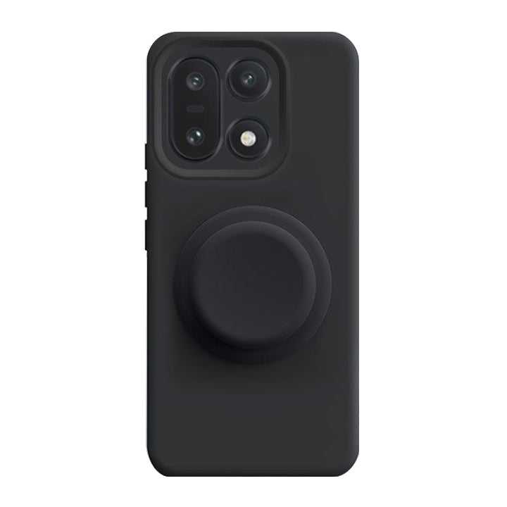 Solid Color Liquid Silicone Case with Kickstand