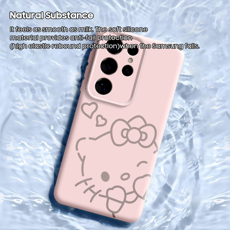 Hello Kitty Liquid Silicone Lanyard Case