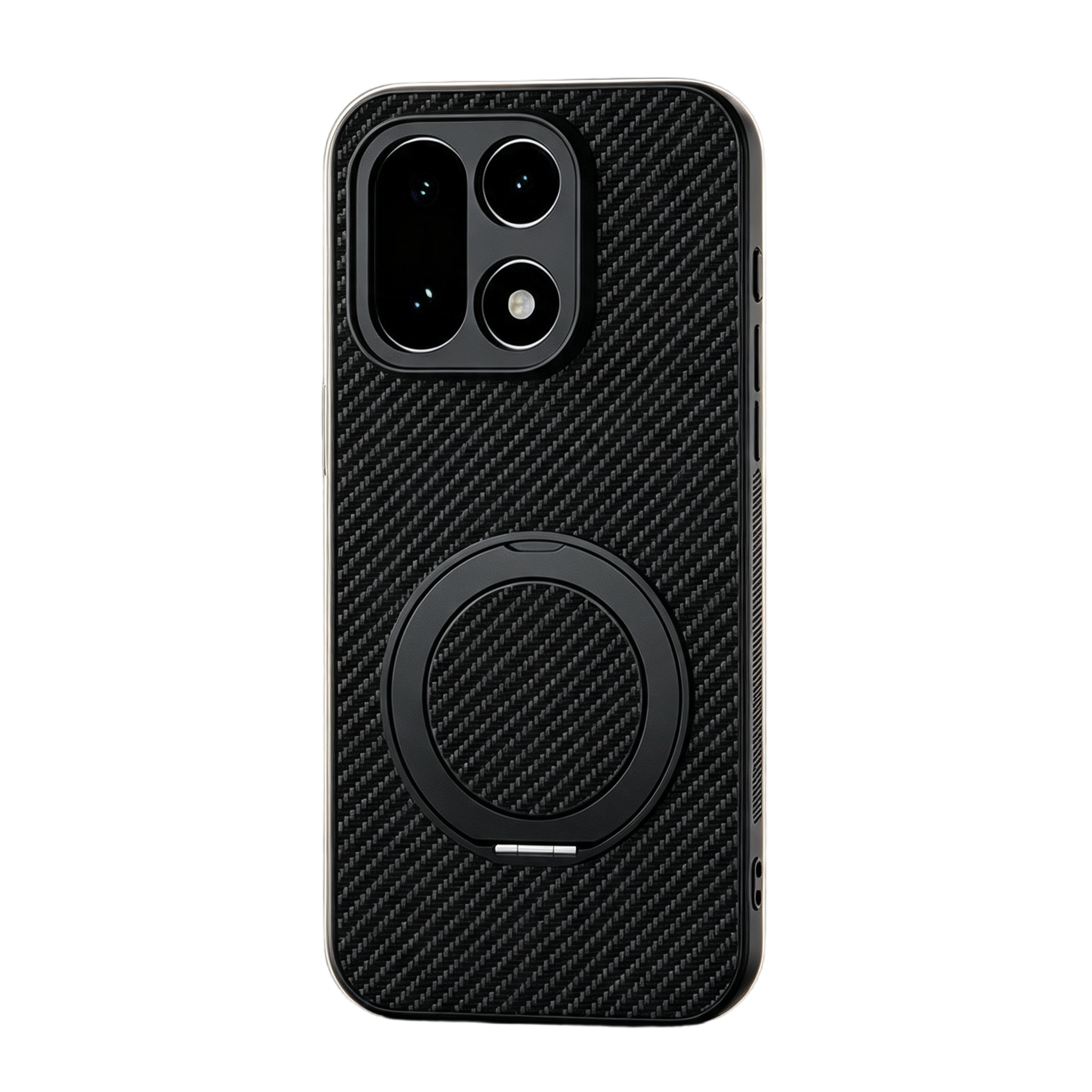 Carbon Fiber Pattern Rotating Bracket Case with MagSafe