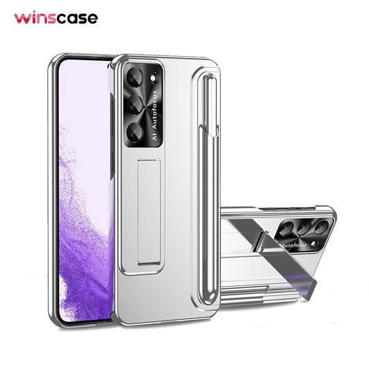Samsung Series | Electroplated Texture Stand Phone Case