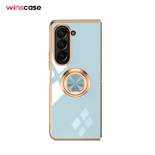 Samsung Series | Galaxy Z Fold Series Electroplated Magnetic Ring Mobile Phone Case