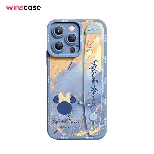 iPhone Series | Gilt Watercolor Disney Liquid Silicone Wristband Phone Case
