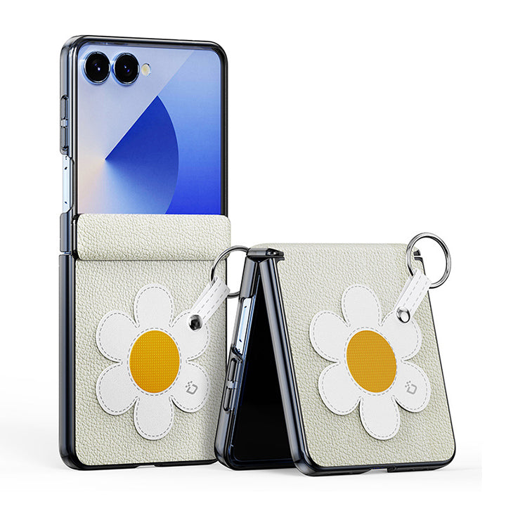 Small Fresh Leather Case with Lanyard