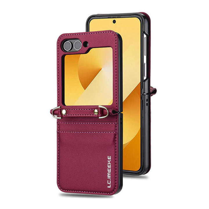 Fashionable Crossbody Card Cell Leather Case