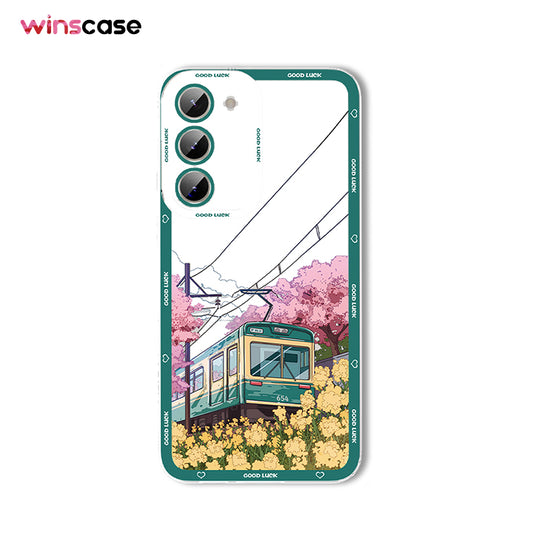 Samsung Series | Small Fresh Scenery Transparent Silicone Mobile Phone Case