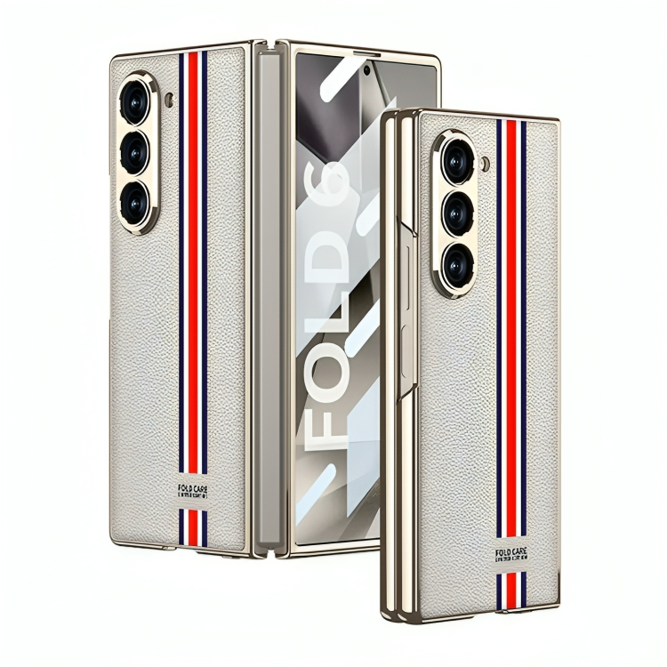 Folding Screen Electroplated Leather Case