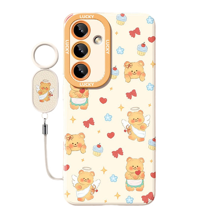 Butter Bear Liquid Silicone Lanyard Case