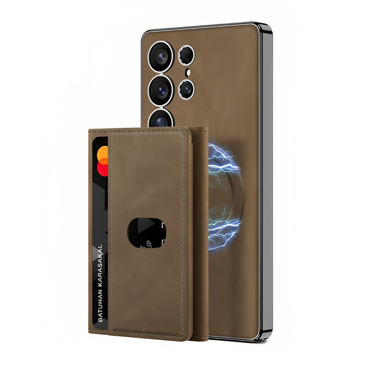 Magnetic Wallet Leather Case