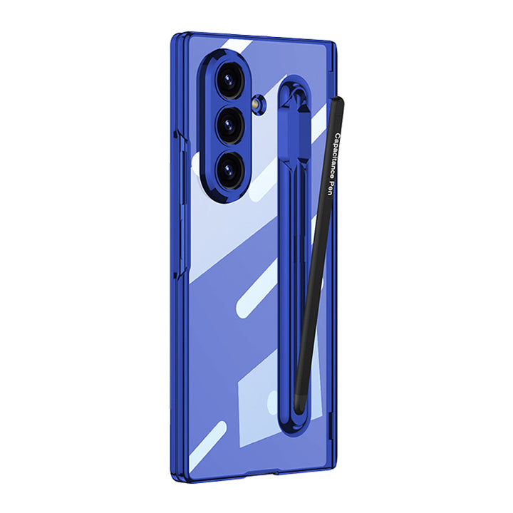 Integrated Pen Slot Transparent Case