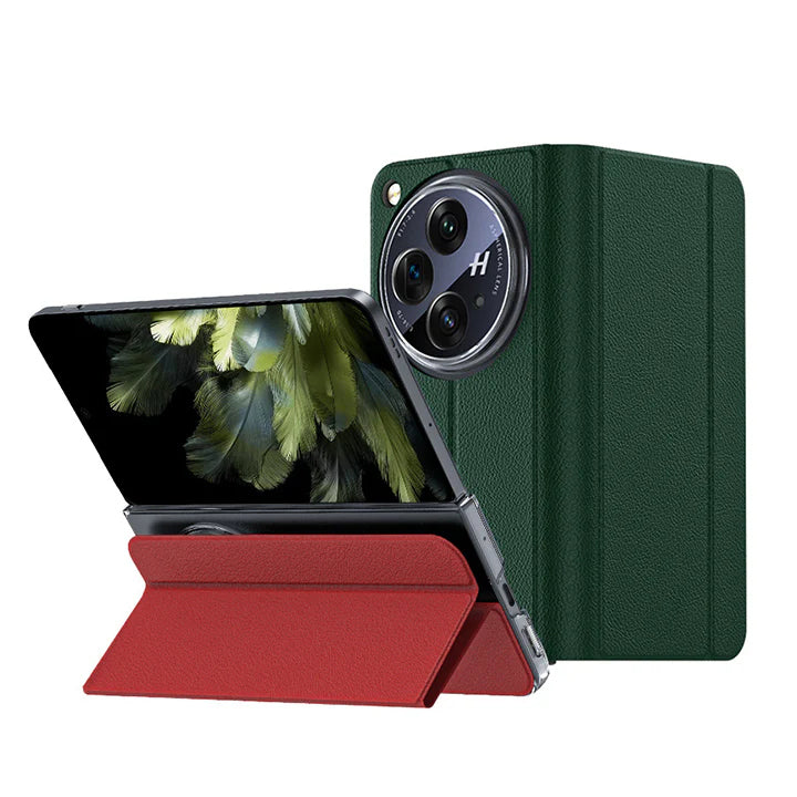 Folding Flip Leather Case