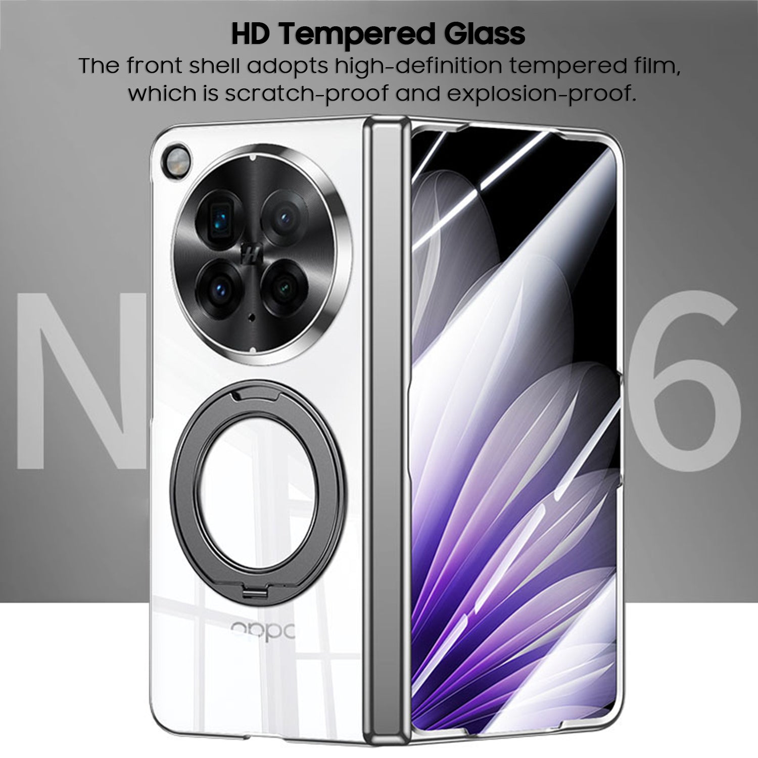 360° Rotating Stand Clear Case with MagSafe