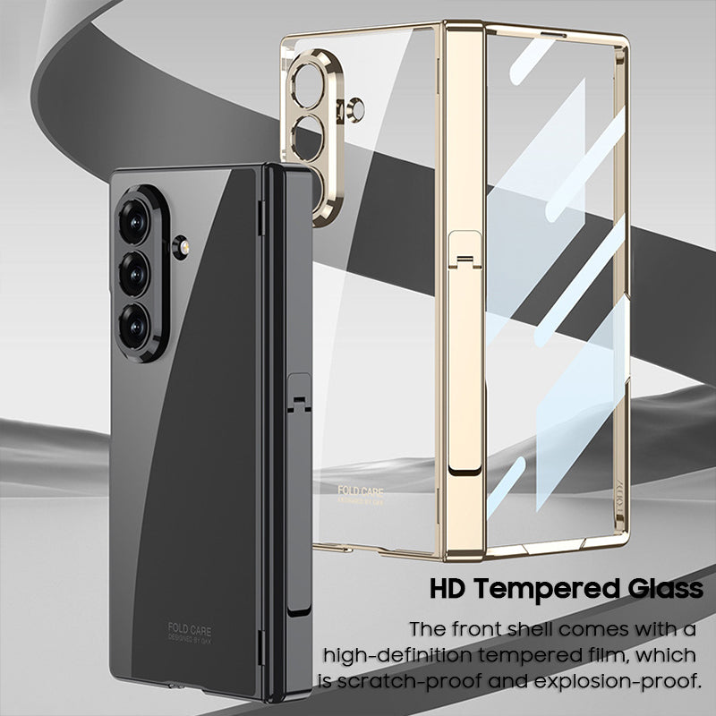 Transparent Electroplated Case with Kickstand