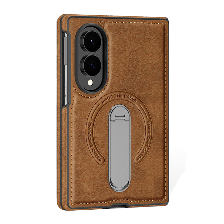 Folding Stand Business Leather Case