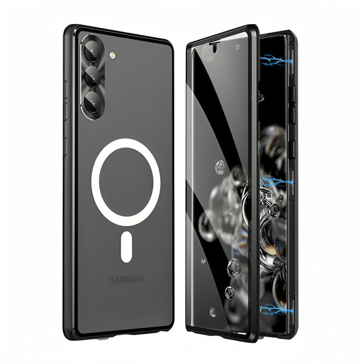 Metal Magnetic Frame Double-Sided Glass Case