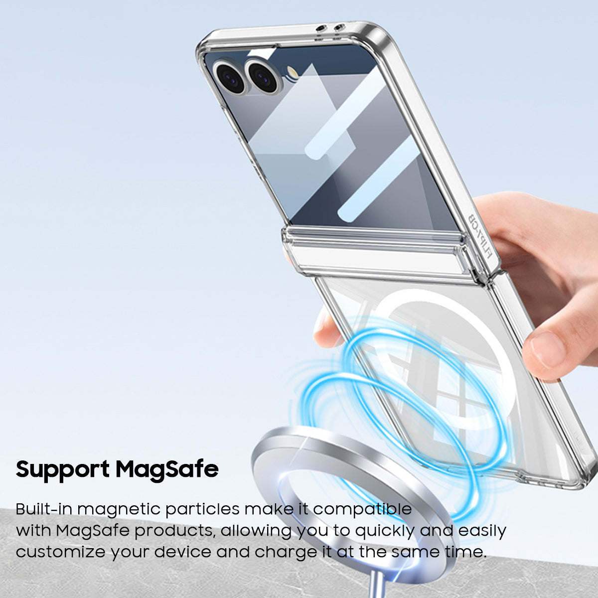 Shell and Film Integrated Transparent Case with MagSafe