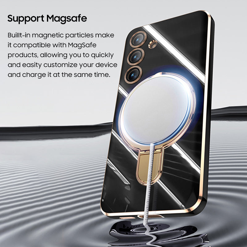 Electroplating Ring Bracket Case with MagSafe