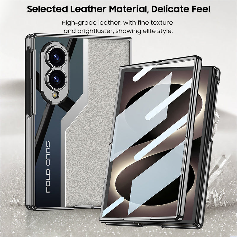 Sci-Fi Design Electroplated Leather Stitching Case
