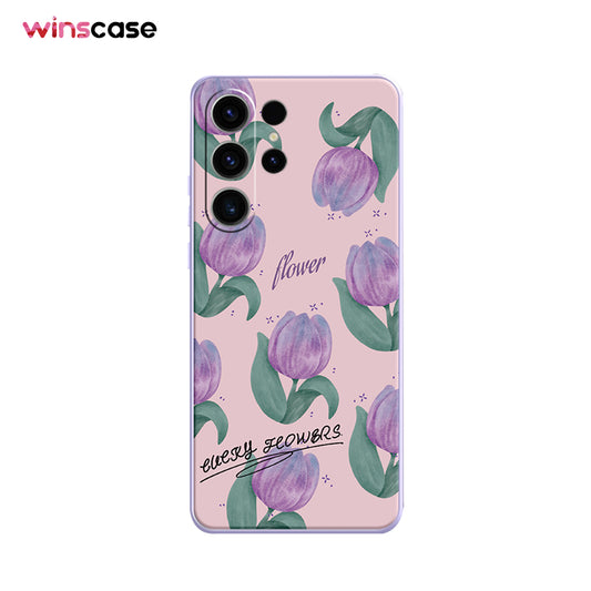 Samsung Series | Art Flower Series Liquid Silicone Phone Case