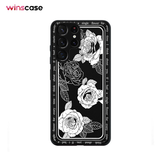 Samsung Series | French Vintage Flowers Leather Printed Phone Case