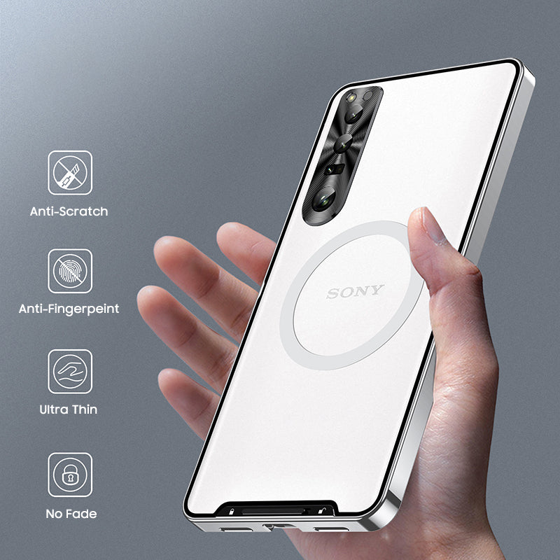 Ultra-thin Metal Glass Case with MagSafe