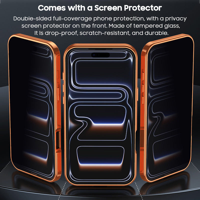 Double-Sided Protective Titanium Case with MagSafe