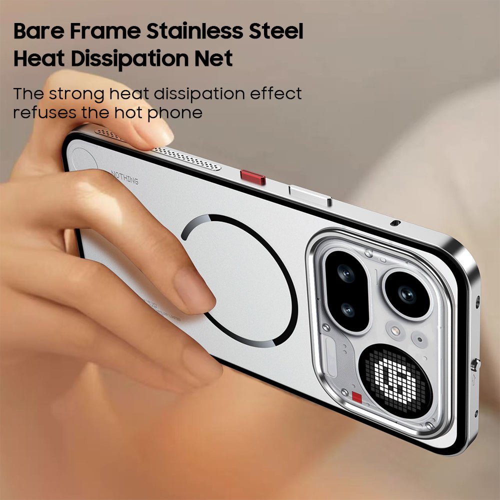 Single-Sided Buckle Metal Frame Case with MagSafe