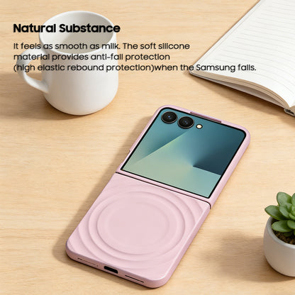 Macaron-Patterned Liquid Silicone Case with MagSafe