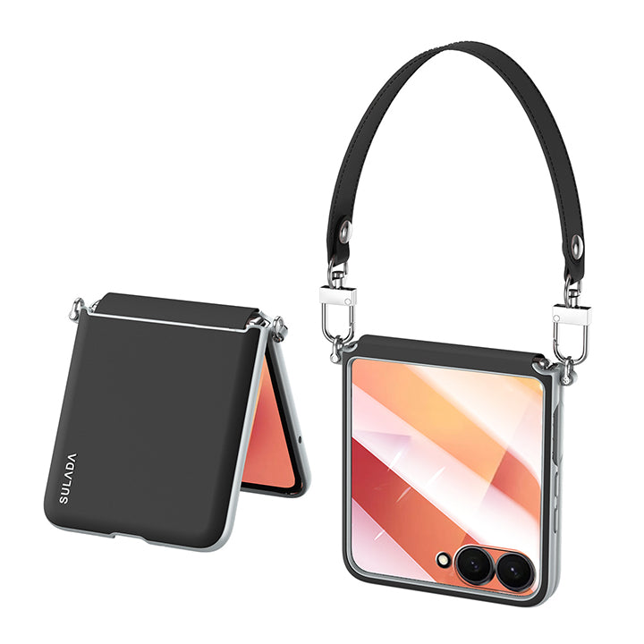 Leather Case with Wrist Strap