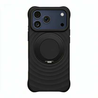 Rotating Bracket Silicone Case with MagSafe