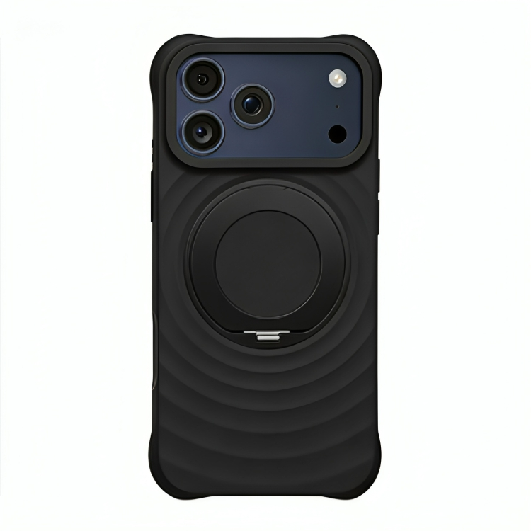 Rotating Bracket Silicone Case with MagSafe