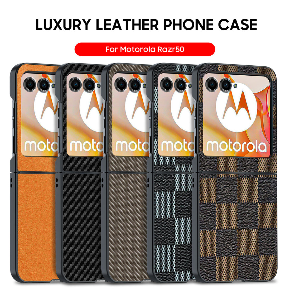 Motorola Series | Razr50 Luxury Leather Phone Case