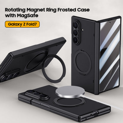 Rotating Magnet Ring Frosted Case with MagSafe