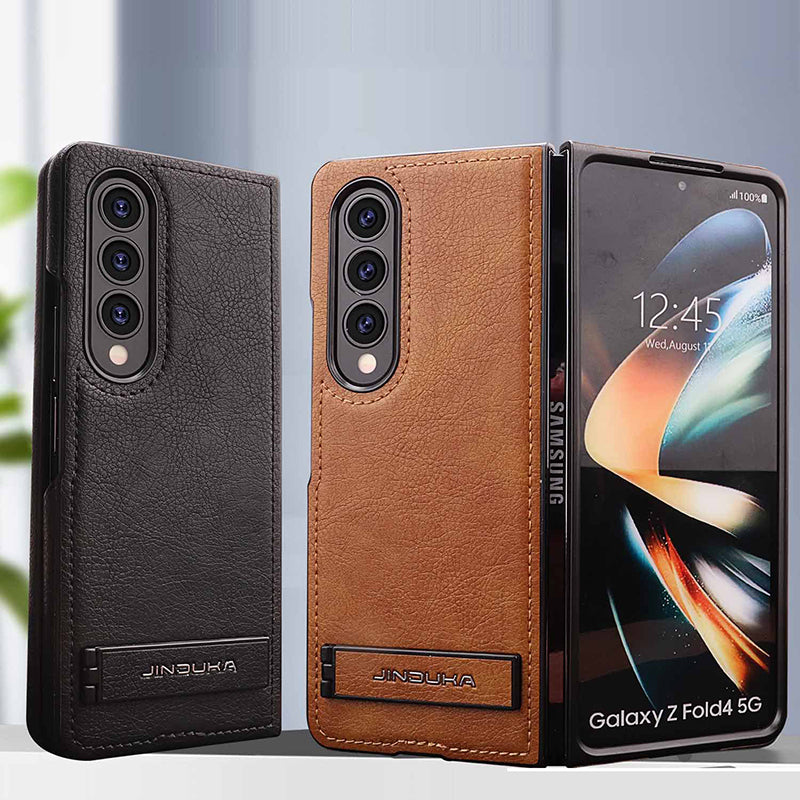 Samsung Galaxy Z Fold Series | Folding Stand Business Leather Case