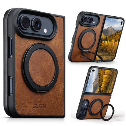 360° Rotating Kickstand Leather Case with MagSafe
