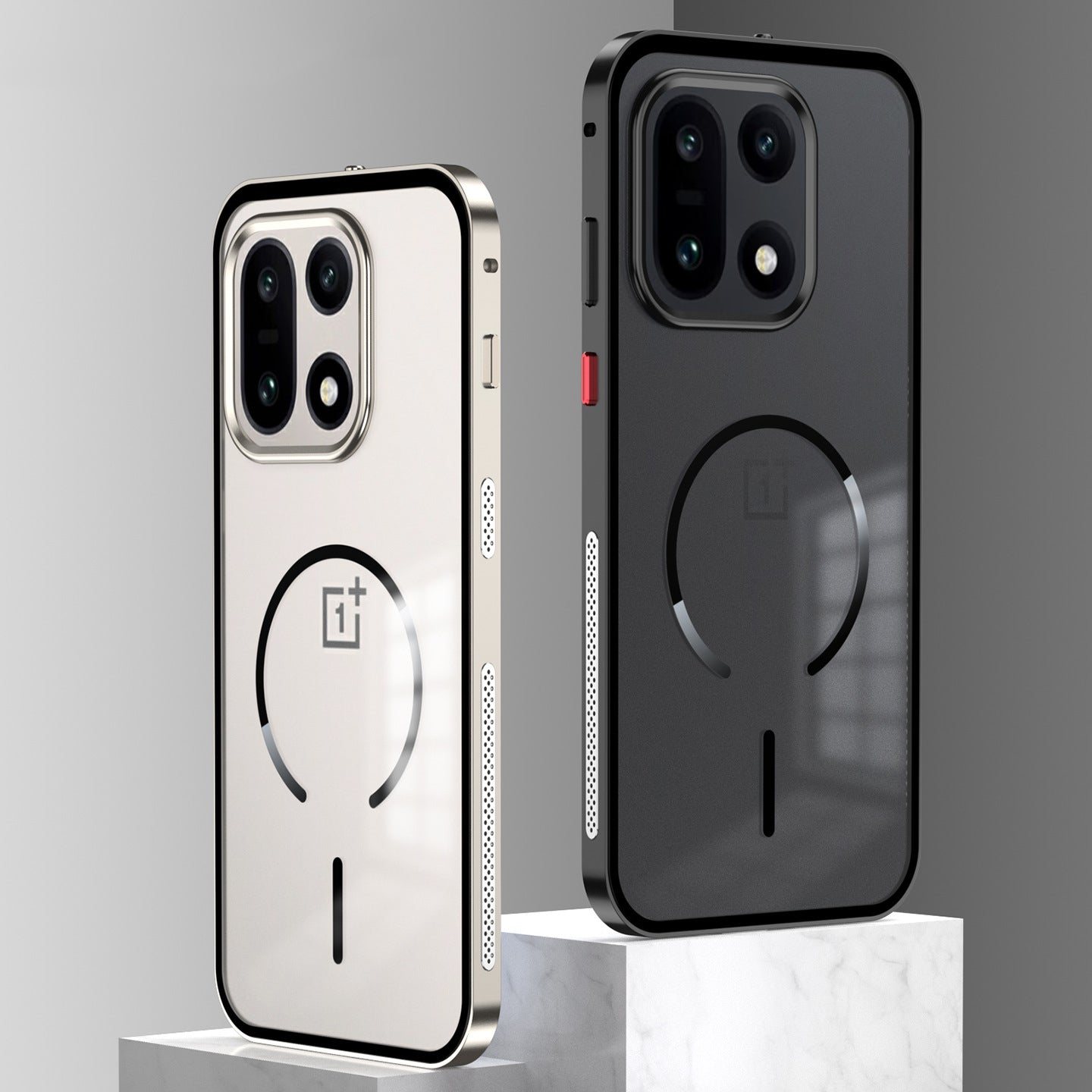 Metal Spring Buckle Case with MagSafe