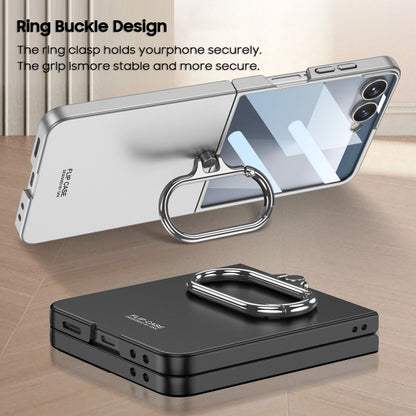 Oval Finger Ring Buckle Stand Frosted Case