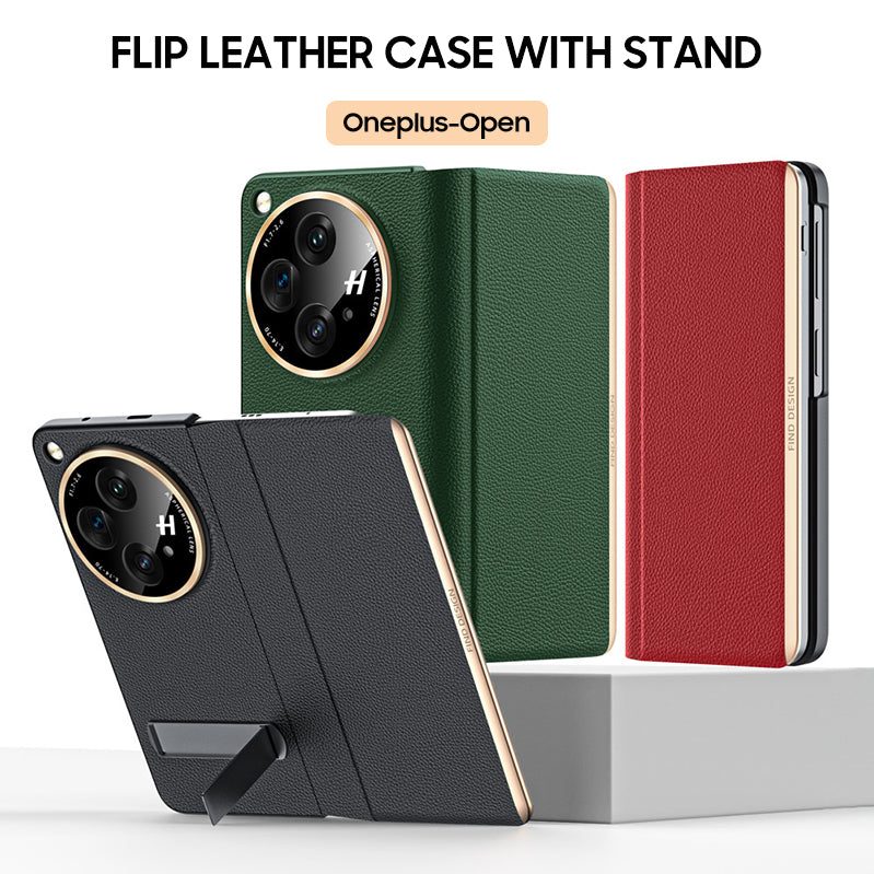 Oneplus-Open Series | Flip Leather Case with Stand