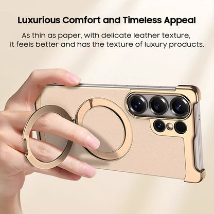 Foldable Stand Leather Case with MagSafe