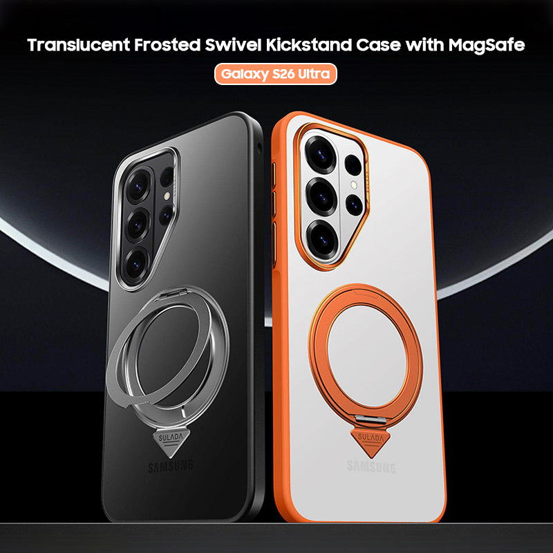 Translucent Frosted Swivel Kickstand Case with MagSafe