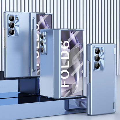 Solid Color Matte Hinged Case with Pen Slot